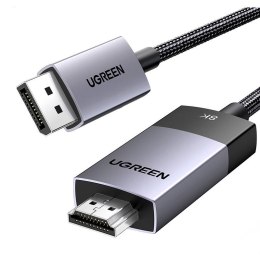 Kabel DisplayPort do HDMI Ugreen DP115, 8k 60 Hz, 1m (czarny)