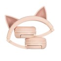 Słuchawki bezprzewodowe dla dzieci BuddyPhones Play Ears Plus cat (różowe)