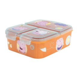 Śniadaniówka / Lunchbox STOR 13920 3 komorowa Świnka Peppa (pomarańczowa)
