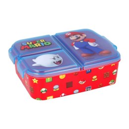 Śniadaniówka / Lunchbox STOR 21420 3 komorowa Super Mario (niebiesko-czerwona)