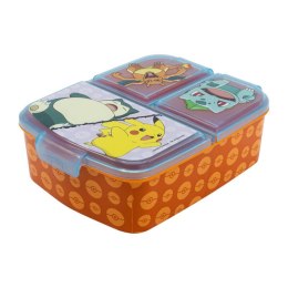 Śniadaniówka / Lunchbox STOR 8020 3 komorowa Pokemon (pomarańczowo-niebieska)