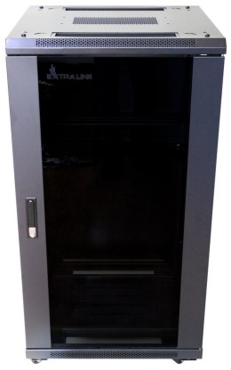 EXTRALINK 22U 600X600 STANDING RACKMOUNT CABINET BLACK