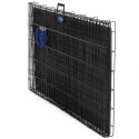 Metalowy transporter dla psa 122 cm Pojemny i wytrzymały transporter dla średnich i dużych psów z wygodnymi rączkami do przenosz