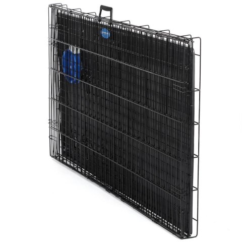 Metalowy transporter dla psa 122 cm Pojemny i wytrzymały transporter dla średnich i dużych psów z wygodnymi rączkami do przenosz