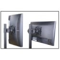 Uchwyt biurkowy LCD/LED 13-27 cali podwójny 2x10kg, czarny
