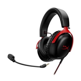 Słuchawki z mikrofonem HYPERX Cloud III Czarno-czerwony Czarno-czerwony