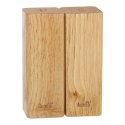 BERRETTI solniczka i pieprzniczka drewno kauczukowe 5,5x5,5x15 cm