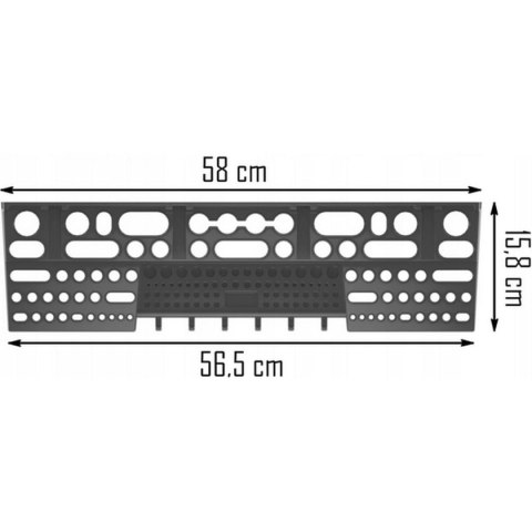 DUŻA PÓŁKA ORGANIZER NARZĘDZIOWY DO TABLICY BINEER 60 KISTENBERG