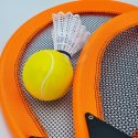 WOOPIE Duże Rakietki do Tenisa Badminton dla Dzieci Zestaw + Piłka Lotka