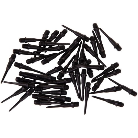 KOŃCÓWKA DART DO RZUTEK PLASTIKOWE - SPARE 50 SZT CZARNE ENERO