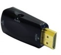 Adapter ART HDMI (M) - SVGA (F) + Audio 3.5 mm HDMI (wtyk) - VGA (gniazdo) AL-OEM-56