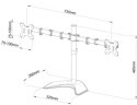 Podstawa biurkowa L-21N Podwójny 13-27 cal L-21N (13 - 27")