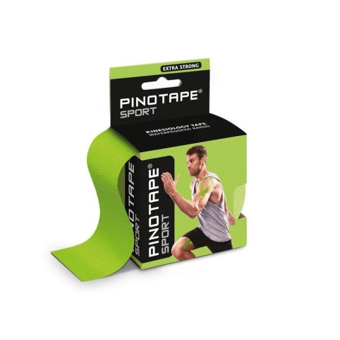 Taśma do kinesiotapingu Pinotape sport 5 cm zielona