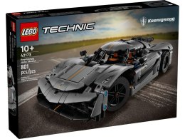 LEGO 42173 Technic - Szary hipersamochód Koenigsegg Jesko Absolut