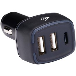 ŁADOWARKA SAMOCHODOWA MULTI 2x USB A + USB C DUNLOP