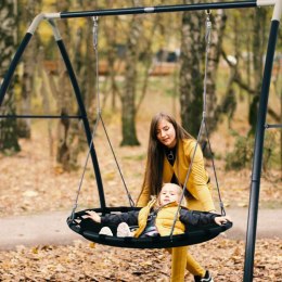 Axi Bocianie Gniazdo Huśtawka z Metalowym Stelażem dla Dzieci