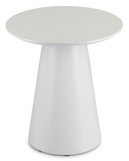 Okrągły stolik kawowy MILAN 45cm biały