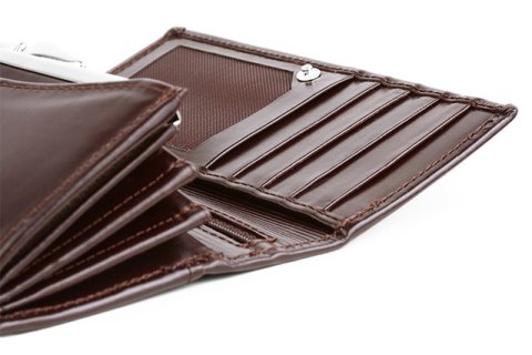 Portfel damski ze skóry duży PPD3 RED