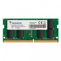 Pamięć A-DATA (SODIMM/DDR4/16 GB/3200MHz/1.2V/22CL/SINGLE)