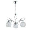 Żyrandol kryształowy wiszący chrom Crystal I 3xE27