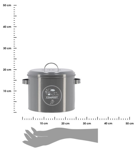 Kompostownik kuchenny z filtrem szary