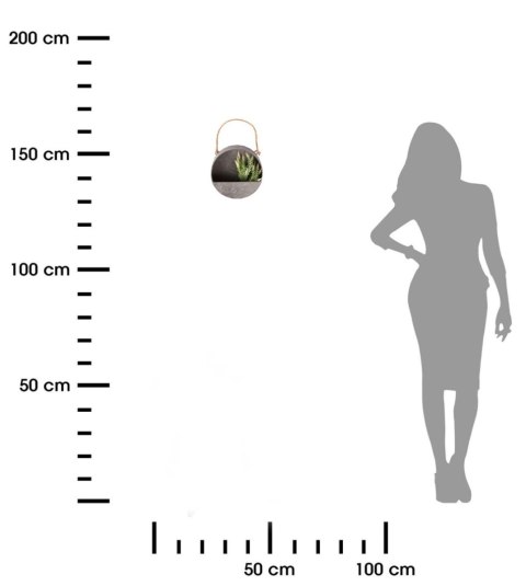 Kwietnik ścienny ze stali cynkowej 20 cm