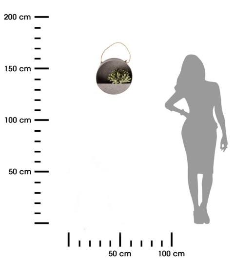 Kwietnik ścienny ze stali cynkowej 35 cm