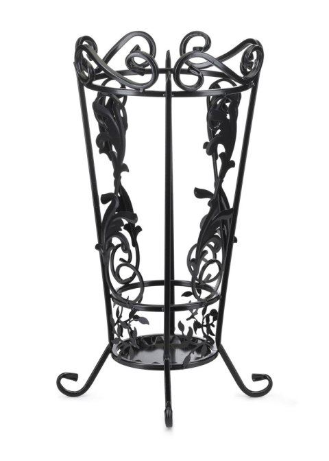 Parasolnik ze zdobieniami metal CZARNY