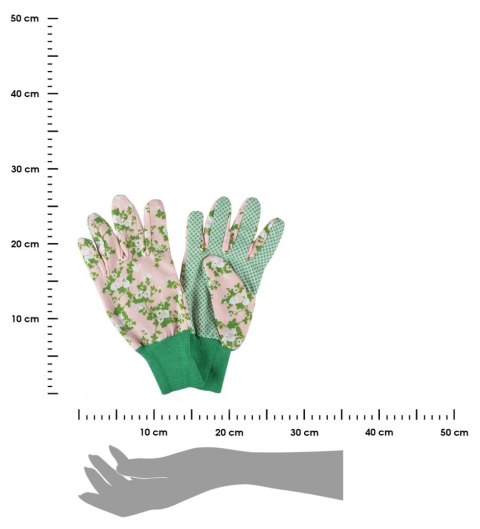Rękawice ogrodowe z różami róż