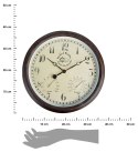 Zegar ścienny z termo i higrometrem 38cm
