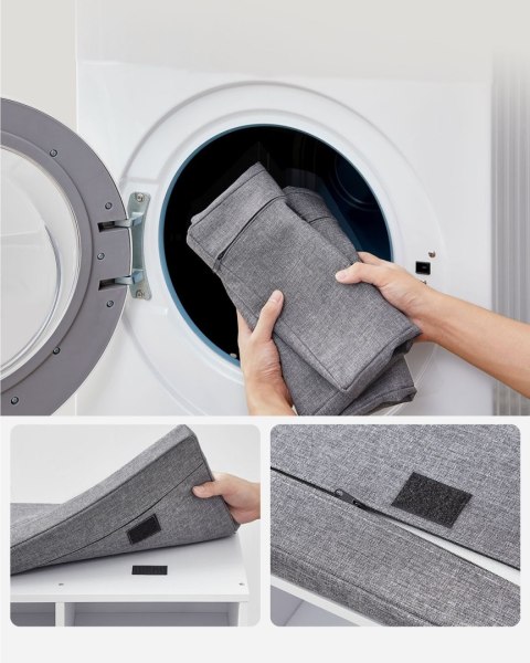 Biała szafka na buty z siedziskiem 9 półek