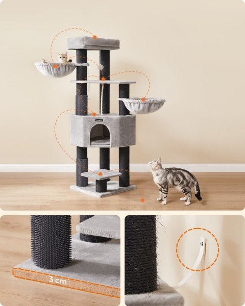 Drapak dla kota z kocem samonagrzewającym