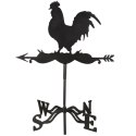 Wiatrowskaz z kogutem metalowy