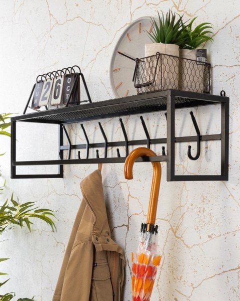 Wieszak ścienny do przedpokoju czarny