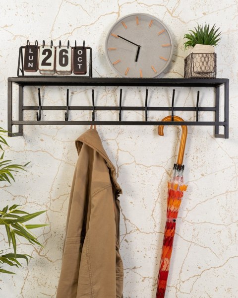 Wieszak ścienny do przedpokoju czarny