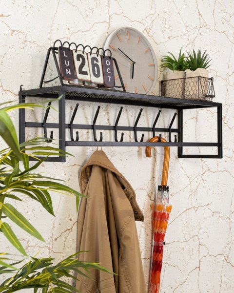 Wieszak ścienny do przedpokoju czarny