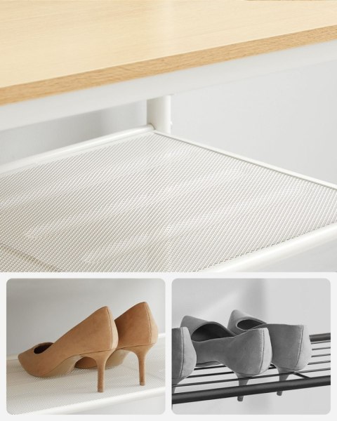 Duży wieszak na ubrania i lustrem 180 cm