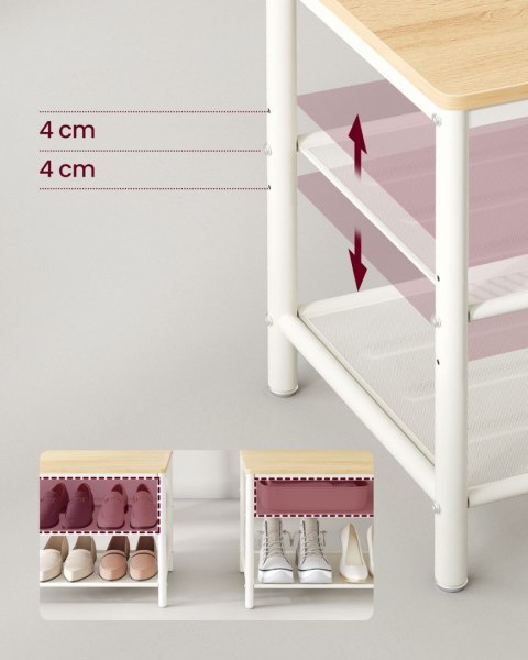 Duży wieszak na ubrania i lustrem 180 cm