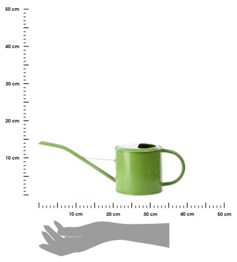 Konewka zielona ze stali 1,35 l