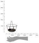 Kwietnik ścienny geometryczny 17xh17cm