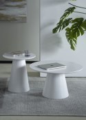 Okrągły stolik kawowy MILAN 45cm biały