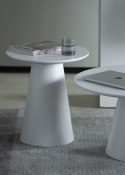 Okrągły stolik kawowy MILAN 45cm biały