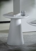 Okrągły stolik kawowy MILAN 45cm biały