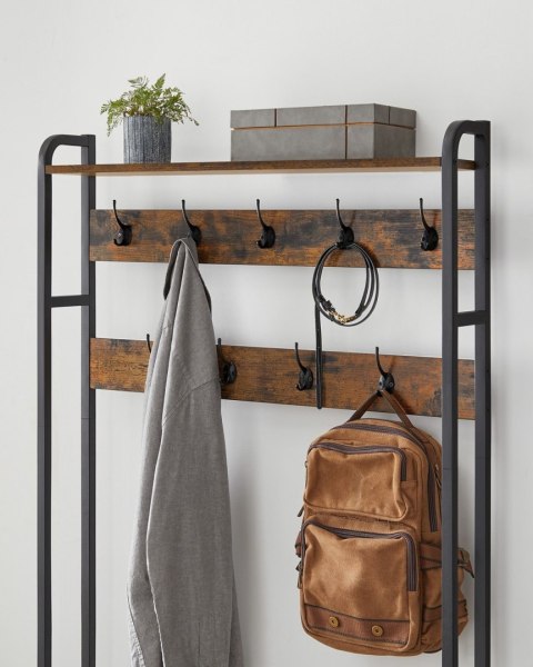 Wieszak z zamykaną szafką na buty loft