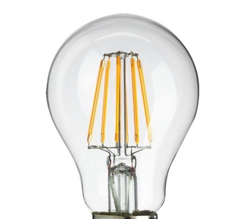 Żarówka Filamentowa LED 8W A60 E27 Ciepła 2700K