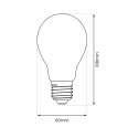 Żarówka Filamentowa LED 8W A60 E27 Ciepła 2700K