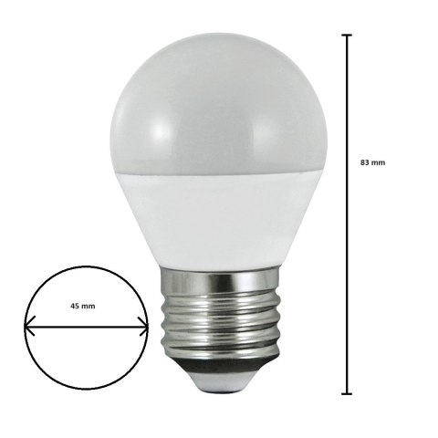 Żarówka LED 7W E27 G45 Zimna 6000k