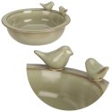 Ceramiczne Poidło dla ptaków zieleń 24 cm