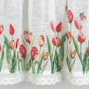 Firana zazdrostka STELLA 30x150 tulipany