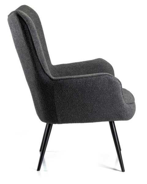Fotel wypoczynkowy ROKER grafit boucle